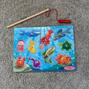MELISSA & DOUG Magnetic Sea Creatures Puzzle - for 3 - 5 Yrs - 10 wood pieces